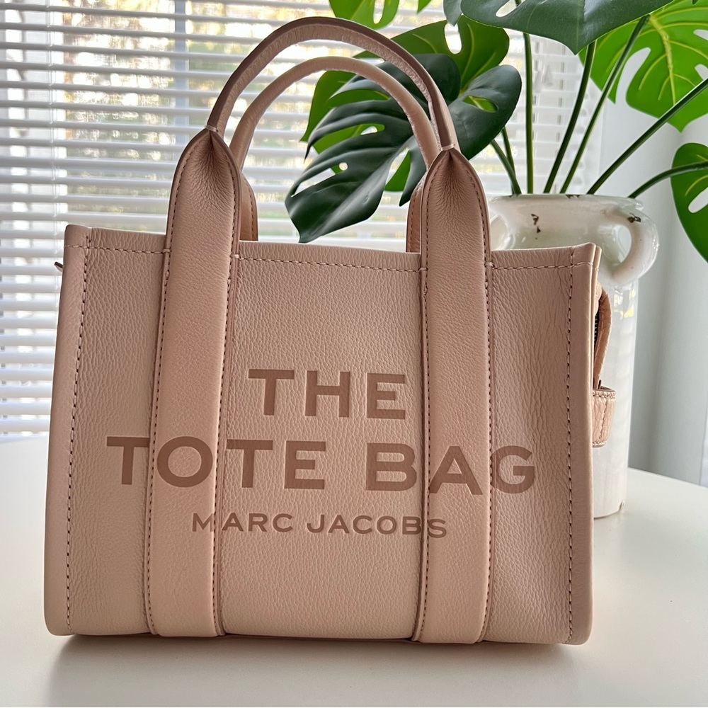 Marc Jacobs The Tote Bag Leather Mini - Rose Dust